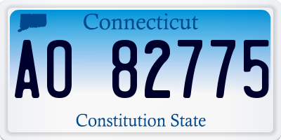 CT license plate AO82775