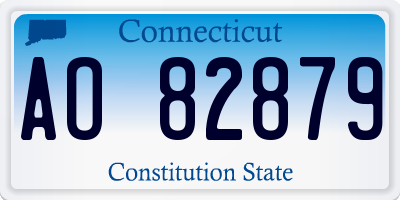 CT license plate AO82879