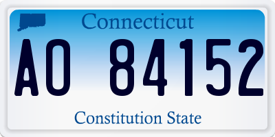 CT license plate AO84152
