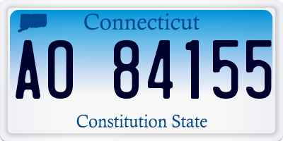 CT license plate AO84155