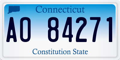 CT license plate AO84271