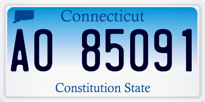 CT license plate AO85091