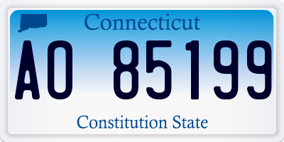 CT license plate AO85199