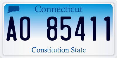 CT license plate AO85411