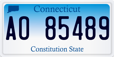 CT license plate AO85489