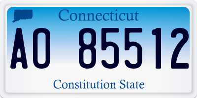 CT license plate AO85512