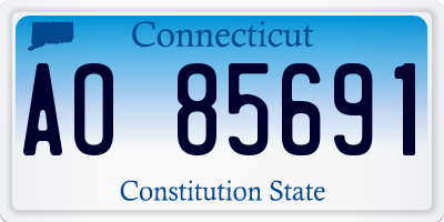 CT license plate AO85691