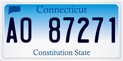 CT license plate AO87271