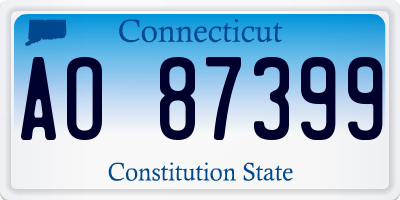 CT license plate AO87399
