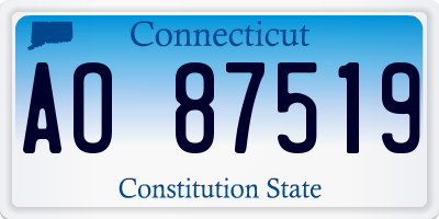 CT license plate AO87519