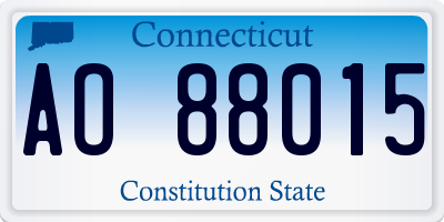 CT license plate AO88015