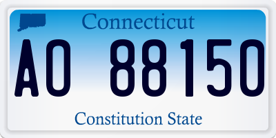 CT license plate AO88150