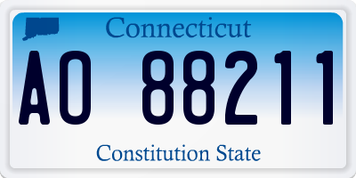 CT license plate AO88211