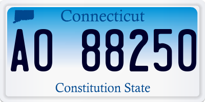 CT license plate AO88250