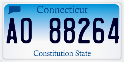 CT license plate AO88264