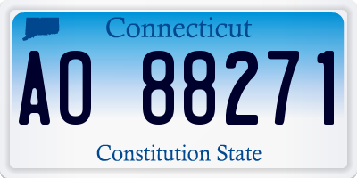 CT license plate AO88271