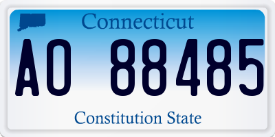 CT license plate AO88485