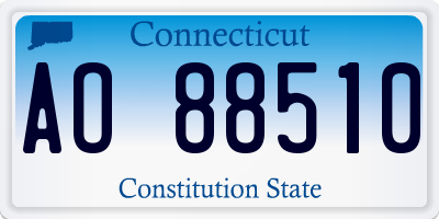 CT license plate AO88510