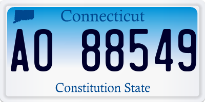 CT license plate AO88549