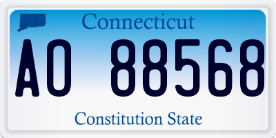 CT license plate AO88568
