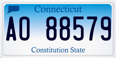 CT license plate AO88579