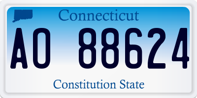 CT license plate AO88624