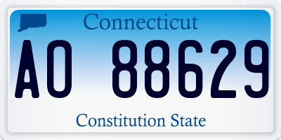 CT license plate AO88629