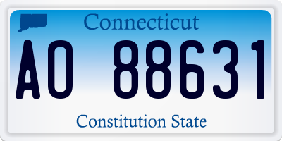 CT license plate AO88631