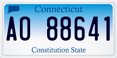 CT license plate AO88641