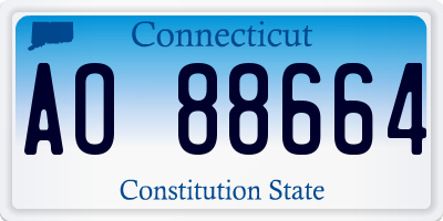 CT license plate AO88664