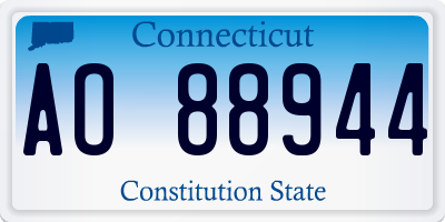 CT license plate AO88944
