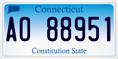 CT license plate AO88951