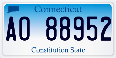 CT license plate AO88952