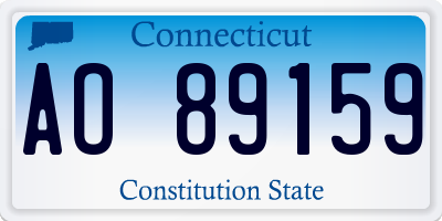 CT license plate AO89159