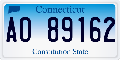 CT license plate AO89162