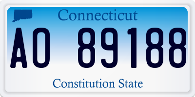 CT license plate AO89188