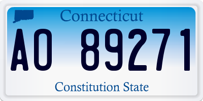 CT license plate AO89271