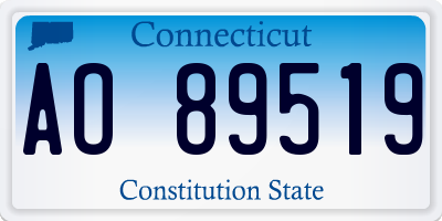 CT license plate AO89519