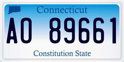 CT license plate AO89661