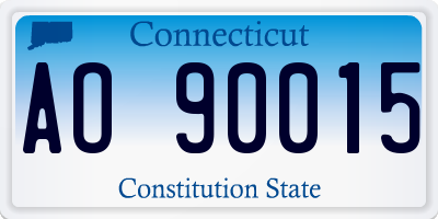 CT license plate AO90015