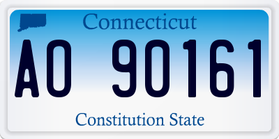 CT license plate AO90161