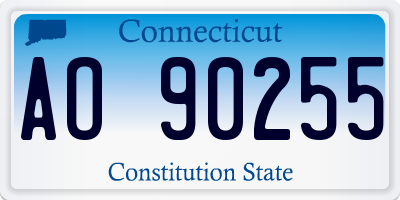 CT license plate AO90255