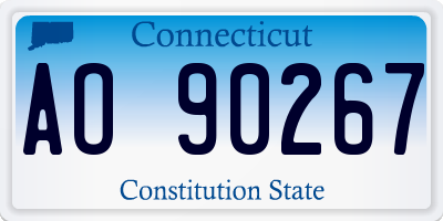 CT license plate AO90267