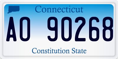 CT license plate AO90268