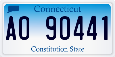 CT license plate AO90441