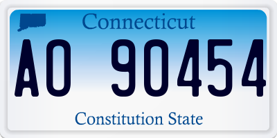 CT license plate AO90454