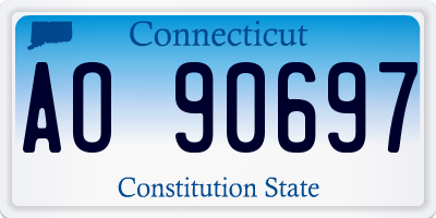 CT license plate AO90697