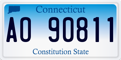 CT license plate AO90811