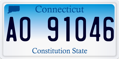 CT license plate AO91046