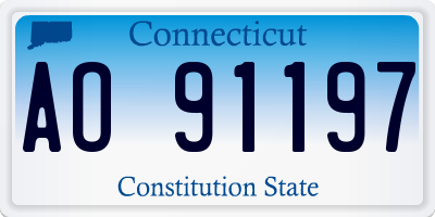 CT license plate AO91197